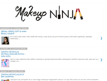 Tablet Screenshot of makeup-ninja.com
